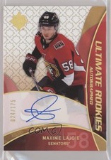 2018 Ultimate Collection 2008-09 Retro Rookies 24/175 Max Lajoie Maxime Auto 3x1