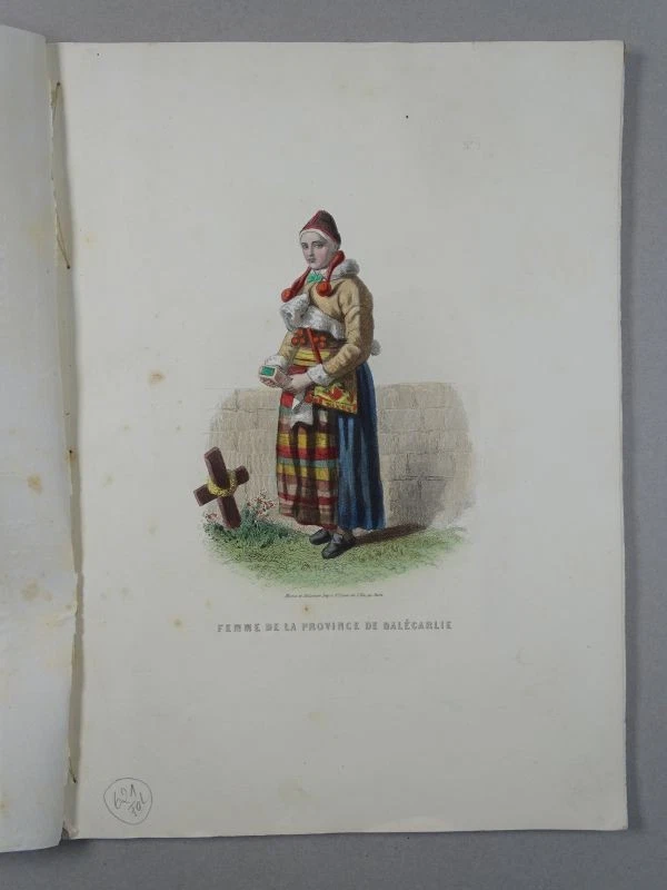 Costumes Suedois Mode Frauen Tracht Schweden Geoffroy 20 kol Stahlstiche EA 1860 - Bild 2 von 4