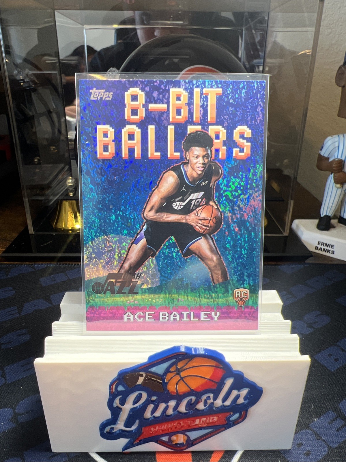 2025-26 Topps Ace Bailey 8-Bit Ballers RC Holo Foil Rookie #8B-35 Jazz