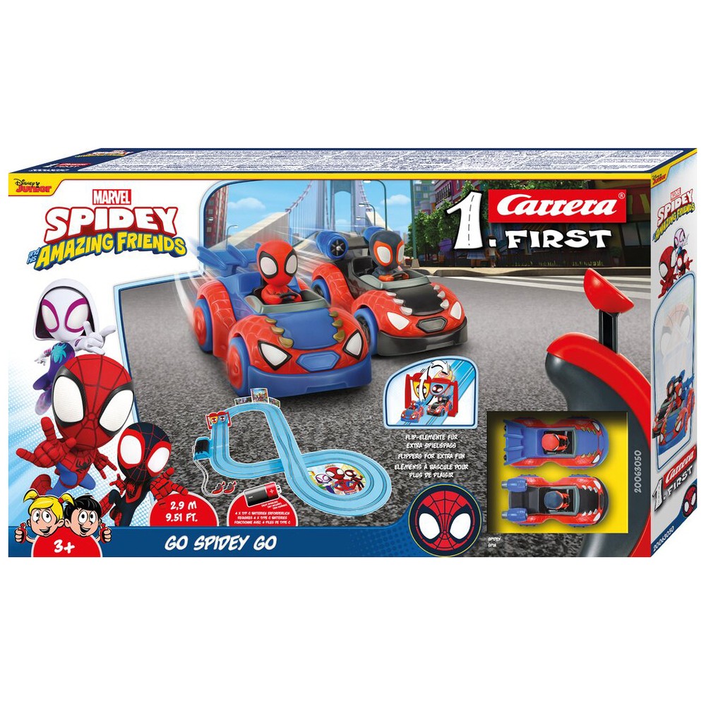Carrera Spidey Go! Slot Car Set with Two Racers Ages 3+
