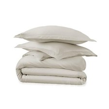 100 Organic Cotton Duvet Cover Size - Naturally Soft Lightweight  King Pewter