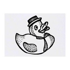 'Fancy Rubber Duck' Temporary Tattoos / Transfers TO00019460
