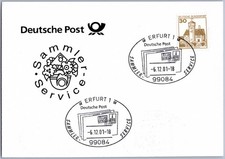 Sonderstempel Erfurt 2001 Sammler-Service Briefe Zug Gebäude
