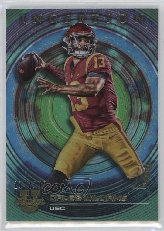 2022-23 Bowman Inception University Aqua Foil V2 /199 Caleb Williams #45