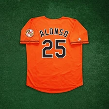 Pete Alonso Baltimore Orioles Men's Alternate Orange Jersey w/ Team Patch