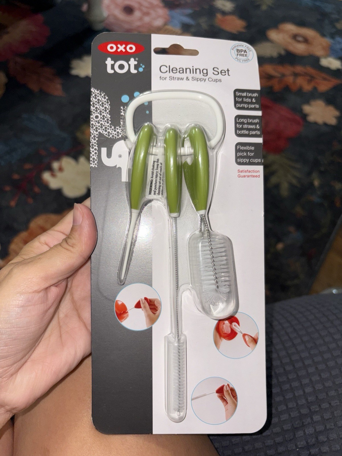 OXO Tot Cleaning Set For Straw & Sippy Cups - BRAND NEW