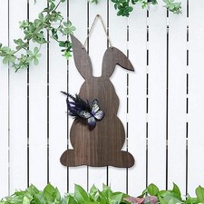 Segno di porta d'ingresso in legno di Pasqua camino camino rustico ornamento