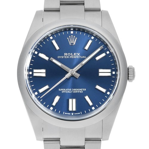 ROLEX Oyster Perpetual 41 124300 blue Random Number second hand mens