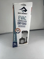 New Sea to Summit Evac Compression Dry Bag 35L Waterproof Sack Gray 13x22"