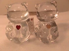 Pair Fenton Crystal Month Bears July and November(?)