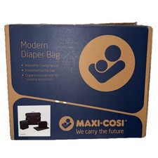 Maxi-Cosi Modern Diaper Bag, Black Open Box