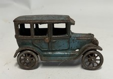 Vtg Antique Arcade AC Williams Ford Model T Sedan Cast Iron Car