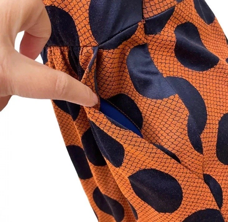 Vestido Maeve Anthropologie Retro Mod Fiesta Rokin Lunares Cruzado Espalda 6P Foto 3 de 4