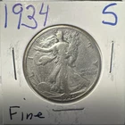 1934-S Walking Liberty Half Dollar 50c
