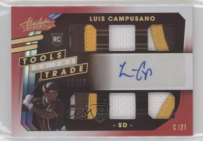 2021 Panini Absolute Spectrum Red 12/25 Luis Campusano Rookie Auto RC 1i9