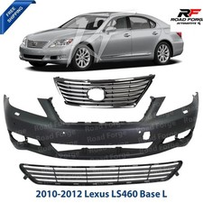 Front Bumper Cover Primed & Grille Assembly For 2010-2012 Lexus LS460 Base L