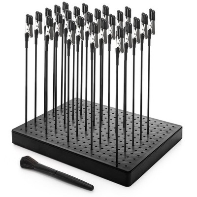 Tlence 19 x 14 Holes Model Painting Stand Base, 25 PCS Alligator Clip Sticks... 