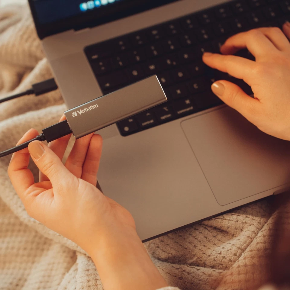 Verbatim Vx500 2TB External SSD Space Gray USB 3.1 Gen 2 High Speed Storage - Image 4 of 4