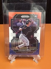 ⚾️2022 Panini Prizm Baseball Steven Kwan Red White & Blue Prizm RC. Guardians⚾️