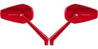 Arlen Ness Mini Stocker Right & Left Red Mirrors Screw-In Universal & Harley