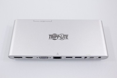 Tripp Lite USB-C Docking Station HDMI VGA DP GbE PD 4K 30Hz U442-DOCK4-S TB3