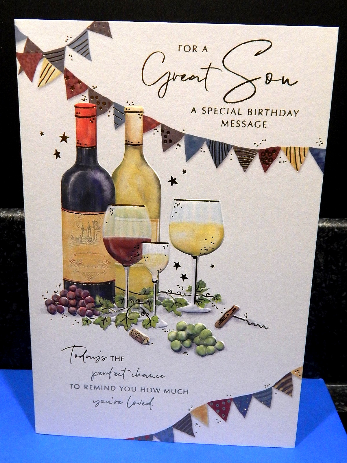 Son Birthday Card, With Coloured Insert Birthday card For Special Son  9""x6""
