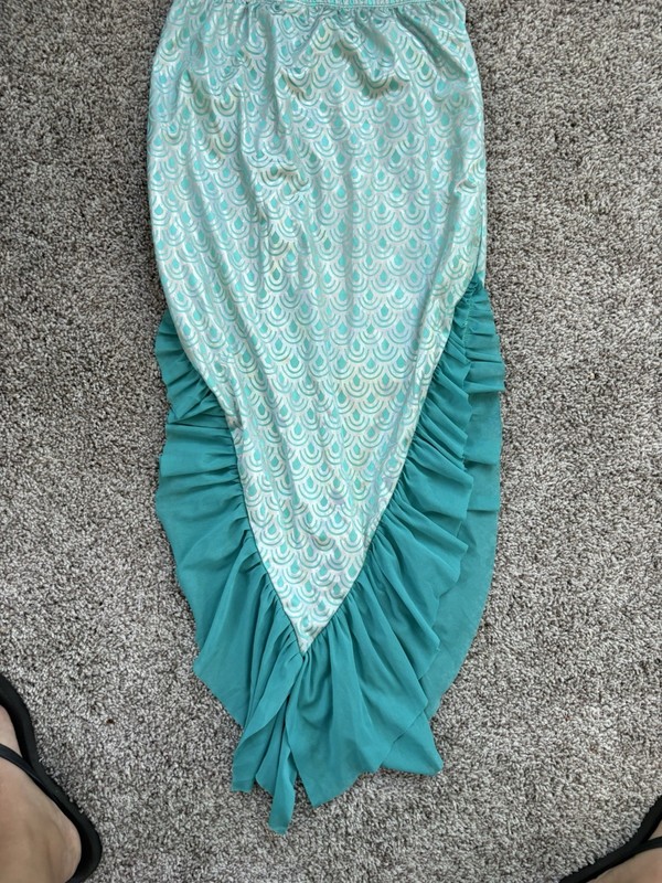 Girls Cat And Jack Mermaid Tail Swim Skirt - Size XL 14/16