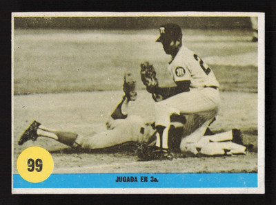 1970 OVENCA (Venezuelan Winter League) -#99 JUGADA En 3a (Magallanes) Play at 3d