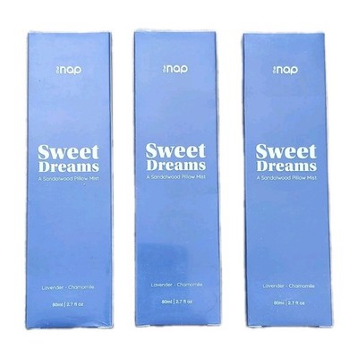 3 x 80 ml The Nap Sweet Dreams Pillow Mist Neu OVP Versiegelt Lavendel