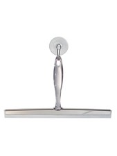 12 Inch Clear Stainless Steel Bathroom Squeegee With Suction Hook For Storage