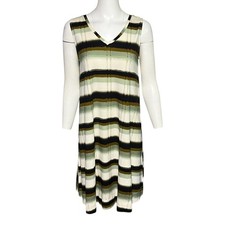 Masai Copenhagen Ofina Dress  Size XS Desert Sage Sleeveless Knit Trapeze A-Line