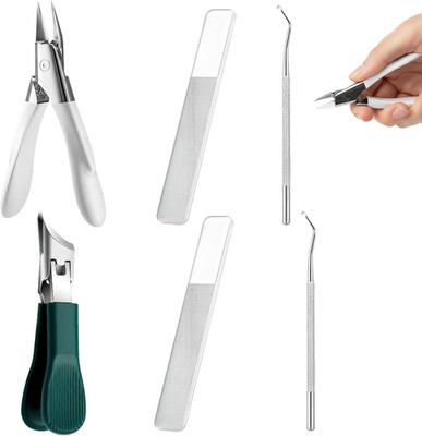 6-teiliges Set Eagle Beak Nail Clipper,Adlerschnabel-Nagelknipser Set,Spritzschu