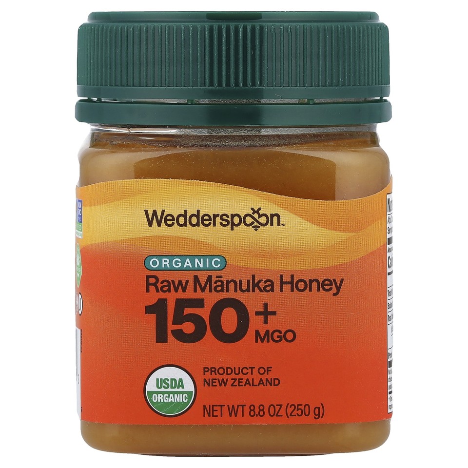 Organic Raw Manuka Honey, 150+ MGO, 8.8 oz (250 g)