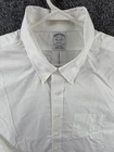 Brooks Brothers Button-Down Regent Cotton Non-Iron Supima 17.5 35 Mens White