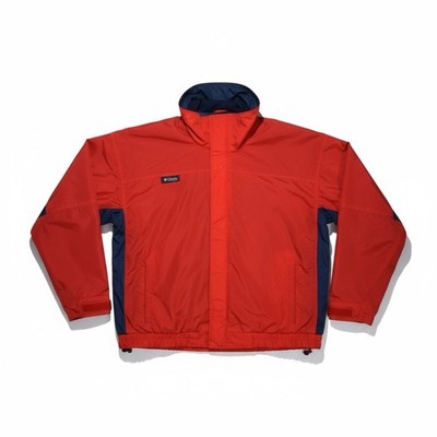 Columbia Bugaboo Jacket Red Nylon Vintage Made in Korea Dual Zip Men s XL 
