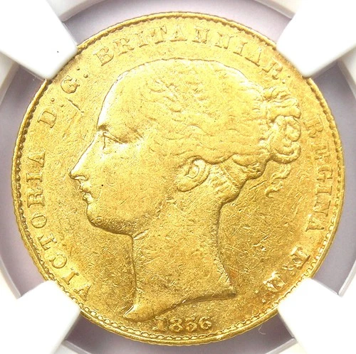 1856-SY Australia Gold Victoria Sovereign - Certified NGC VF30 - Rare Date!