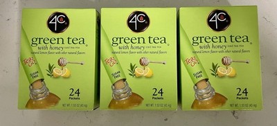 4C Green Tea With Honey Sugar Free 24 Packets Per Box Lot Of 3 Boxes