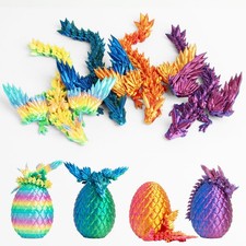 AUMEILLER 4-Pack 3D Printed Dragon Eggs with Wings Decor Gift for Kids  Adults