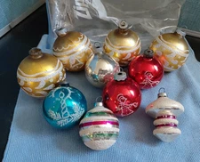 VTG Shiny Brite Glass Ornaments 10
