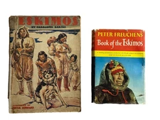 Arctic Eskimo Books Lot Freuchen Book of the Eskimos 1961 & 1940 Barske Inuit