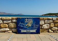 Griechenland Kreta Fallschirmj&auml;ger 2. Weltkrieg 1941 Schild Alu Druck