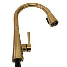 Delta 19802Z-CZ-DST Lenta Pull-Down Sprayer Kitchen Faucet - Champagne Bronze