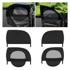 4PCS Zipper Car Window Shades for Side Window,Mesh Blackout Car Windows Scr...