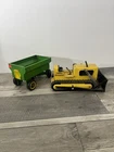 Tonka  Dozer Truck And Separate Trailer Vintage