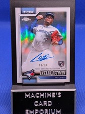 Lazaro Estrada Chrome 2026 Refractor Blue /30 Auto