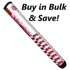 1 New Evnroll Gravity Putter Grip Red/White $49.99 Retail - BUY IN BULK AND SAVE
