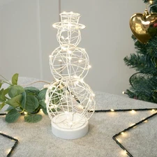 LED Fairy Light Tabletop Snowman