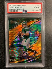 2019 SAM DARNOLD PANINI SELECT FIELD LEVEL ORANGE PULSAR  01/11  - PSA 10