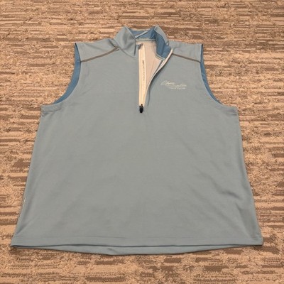 Zero Restriction 1/4 Zip Vest Men s XL Golf Clay Walker Classic Pebble Beach