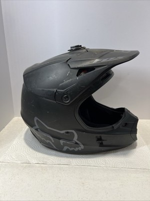 FOX RACING V1 LEAN HELMET BLACK Large MOTO B5